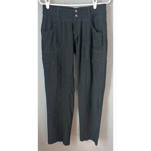 Kuhl Women's Gray Hiking Kurve Durango Pant Drawstring Cinch Legs Size 4 Carbon